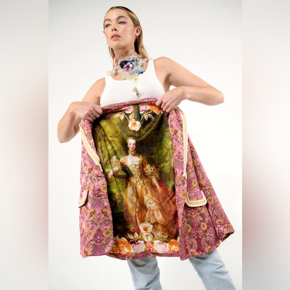 ARATTA Renaissance Silk Jacquard Blazer